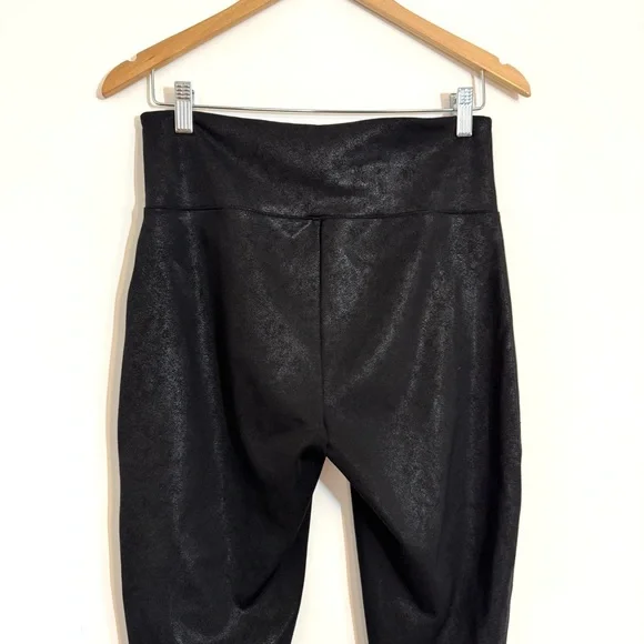 Assets Red Hot Label by SPANX High-Waisted Black Faux Leather Leggings Large - Picture 8 of 12